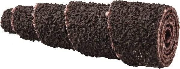 Merit Abrasives - 1-1/2" Long x 1/2" Diam, Aluminum Oxide, Full Taper Cartridge Roll - 50 Grit, 1/8" Pilot Hole Diam, Coarse Grade - USA Tool & Supply