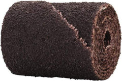 Merit Abrasives - 3/4" Max Roll Diam x 1" OAL, 80 Grit Aluminum Oxide Straight Cartridge Roll - 3/16" Pilot Hole Diam, Medium Grade - USA Tool & Supply