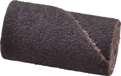 Merit Abrasives - 3/4" Max Roll Diam x 1-1/2" OAL, 80 Grit Aluminum Oxide Straight Cartridge Roll - 3/16" Pilot Hole Diam, Medium Grade - USA Tool & Supply
