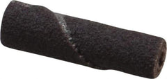Merit Abrasives - 3/8" Max Roll Diam x 1-1/2" OAL, 80 Grit Aluminum Oxide Straight Cartridge Roll - 1/8" Pilot Hole Diam, Medium Grade - USA Tool & Supply