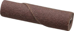 Merit Abrasives - 3/8" Max Roll Diam x 1-1/2" OAL, 120 Grit Aluminum Oxide Straight Cartridge Roll - 1/8" Pilot Hole Diam, Fine Grade - USA Tool & Supply