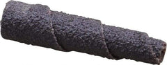 Merit Abrasives - 1-1/2" Long x 3/8" Diam, Aluminum Oxide, Full Taper Cartridge Roll - 80 Grit, 1/8" Pilot Hole Diam, Medium Grade - USA Tool & Supply