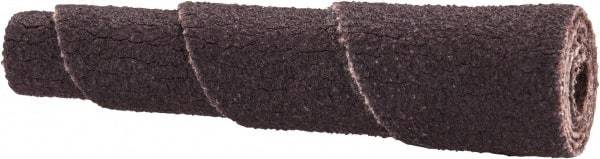 Merit Abrasives - 1-1/2" Long x 3/8" Diam, Aluminum Oxide, Full Taper Cartridge Roll - 120 Grit, 1/8" Pilot Hole Diam, Fine Grade - USA Tool & Supply