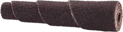 Merit Abrasives - 1-1/2" Long x 3/8" Diam, Aluminum Oxide, Full Taper Cartridge Roll - 120 Grit, 1/8" Pilot Hole Diam, Fine Grade - USA Tool & Supply