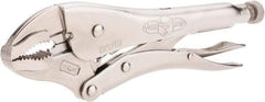 Irwin - 10" OAL Curved Jaw Locking Pliers - 1-7/8" Jaw Opening, Standard Handle - USA Tool & Supply