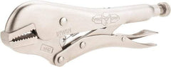 Irwin - 10" OAL Straight Jaw Locking Pliers - 1-5/8" Jaw Opening, Standard Handle - USA Tool & Supply