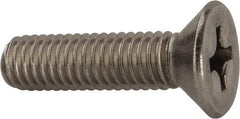 Value Collection - 3/8-16 UNC, 1-1/2" OAL Phillips Drive Machine Screw - Flat Head, Grade 316 Stainless Steel, Uncoated, Without Washer - USA Tool & Supply