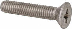 Value Collection - 3/8-16 UNC, 2" OAL Phillips Drive Machine Screw - Flat Head, Grade 316 Stainless Steel, Uncoated, Without Washer - USA Tool & Supply