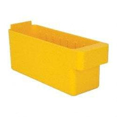 Quantum Storage - 28 Lb. Load Capacity, 11-5/8" Deep, Yellow High-Impact Polystyrene Drawer Bin - 4-5/8" High x 3-3/4" Wide x 11-5/8" Long - USA Tool & Supply