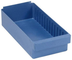 Quantum Storage - 28 Lb. Load Capacity, 17-5/8" Deep, Red High-Impact Polystyrene Drawer Bin - 4-5/8" High x 8-3/8" Wide x 17-5/8" Long - USA Tool & Supply