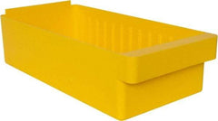 Quantum Storage - 28 Lb. Load Capacity, 17-5/8" Deep, Yellow High-Impact Polystyrene Drawer Bin - 4-5/8" High x 8-3/8" Wide x 17-5/8" Long - USA Tool & Supply
