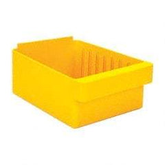 Quantum Storage - 28 Lb. Load Capacity, 11-5/8" Deep, Yellow High-Impact Polystyrene Drawer Bin - 4-5/8" High x 8-3/8" Wide x 11-5/8" Long - USA Tool & Supply