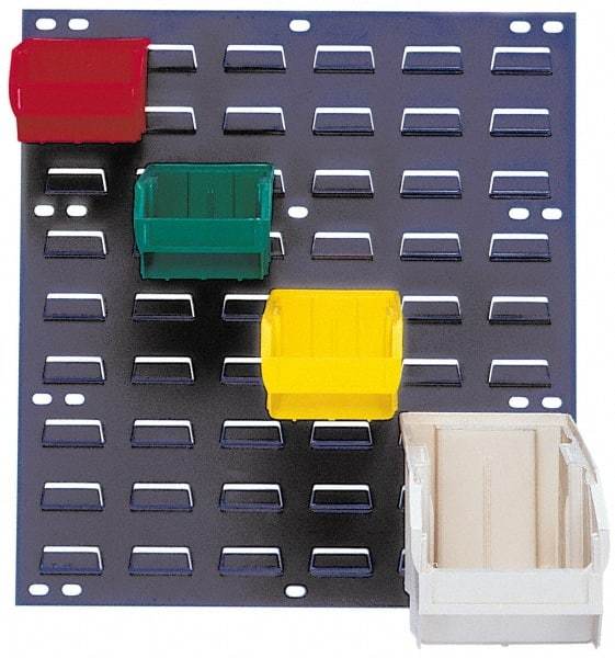 Quantum Storage - 160 Lb Capacity, 18" Wide x 19" High, Steel Pick Rack - 16 Green Polyethylene/Polypropylene Bins, 4-1/8" Bin Width x 3" Bin Height x 7-1/2" Bin Depth - USA Tool & Supply