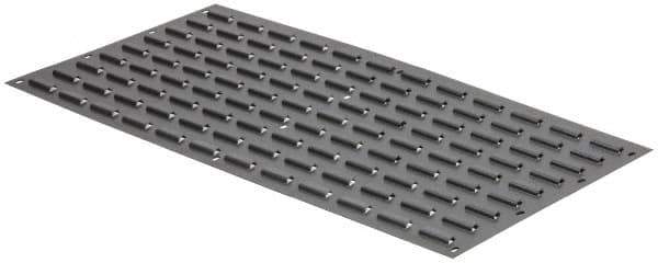 Quantum Storage - 36" Wide x 19" High, Gray Louvered Bin Panel - Use with Quantum Storage Systems - ALL QUS Bins - USA Tool & Supply