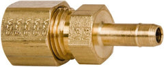 Eaton - 0.12" Tube ID, 1/4 Thread, Metal Barbed Tube Fitting - USA Tool & Supply