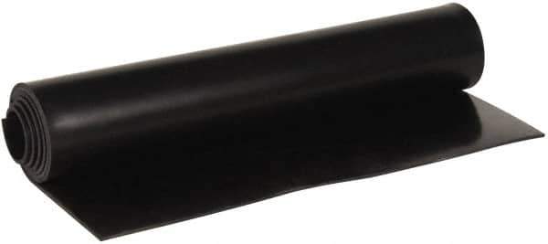 Made in USA - 36" Wide, 0.093" Thick, Buna-N Rubber Foam Sheet - 45 to 55 Durometer, Black, -40 to 212°F, 1,500 psi Tensile Strength, Cut-to-Length - USA Tool & Supply
