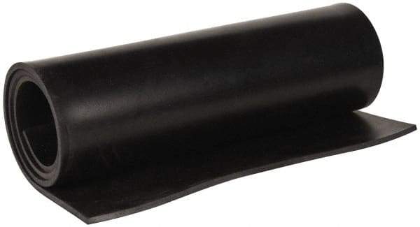 Made in USA - 36" Wide, 3/16" Thick, Buna-N Rubber Foam Sheet - 45 to 55 Durometer, Black, -40 to 212°F, 1,500 psi Tensile Strength, Cut-to-Length - USA Tool & Supply
