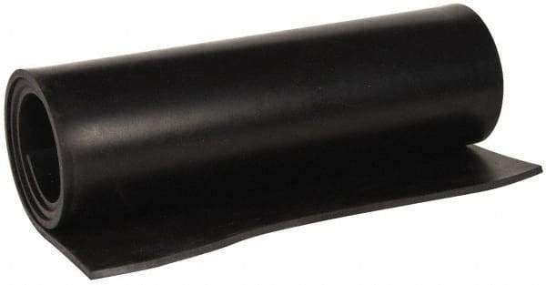 Made in USA - 36" Wide, 1/4" Thick, Buna-N Rubber Foam Sheet - 45 to 55 Durometer, Black, -40 to 212°F, 1,500 psi Tensile Strength, Cut-to-Length - USA Tool & Supply
