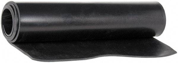 Made in USA - 36" Wide, 0.093" Thick, Buna-N Rubber Foam Sheet - 50 to 60 Durometer, Black, -40 to 212°F, 1,500 psi Tensile Strength, Cut-to-Length - USA Tool & Supply