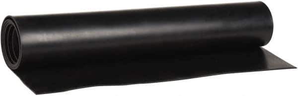 Made in USA - 36" Wide, 0.093" Thick, Buna-N Rubber Foam Sheet - 65 to 75 Durometer, Black, -40 to 212°F, 1,500 psi Tensile Strength, Cut-to-Length - USA Tool & Supply