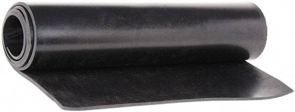 Made in USA - 36" Wide, 1/8" Thick, Buna-N Rubber Foam Sheet - 65 to 75 Durometer, Black, -40 to 212°F, 1,500 psi Tensile Strength, Cut-to-Length - USA Tool & Supply