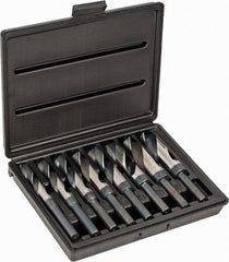 Triumph Twist Drill - 9/16 to 1", 118° Point, Oxide Finish, High Speed Steel Reduced Shank Drill Bit Set - USA Tool & Supply