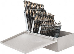 Triumph Twist Drill - 1/16 to 1/2", 135° Point, High Speed Steel Maintenance Length Drill Bit Set - USA Tool & Supply