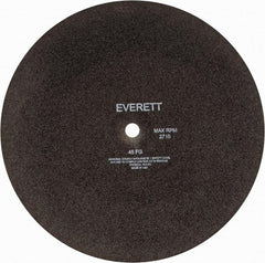 Everett - 20" Aluminum Oxide Cutoff Wheel - 3/16" Thick, 1" Arbor, Use with Gas Powered Saws - USA Tool & Supply