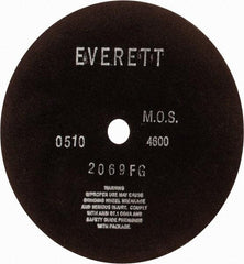 Everett - 12" Aluminum Oxide Cutoff Wheel - 1/8" Thick, 1" Arbor, Use with Gas Powered Saws - USA Tool & Supply
