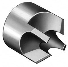 Made in USA - 4 Flutes, 1-1/4" Cutter Head Diam, 3/8" Pilot Hole Diam, High Speed Steel Reverse Countersink - USA Tool & Supply