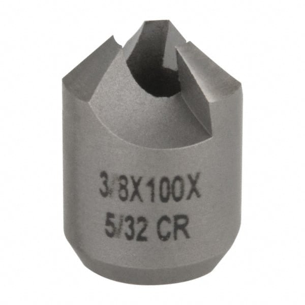 Made in USA - 3/8" Cutter Head Diam, 5/32" Pilot Hole Diam, High Speed Steel Reverse Countersink - USA Tool & Supply