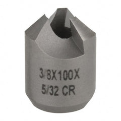 Made in USA - 3/8" Cutter Head Diam, 5/32" Pilot Hole Diam, High Speed Steel Reverse Countersink - USA Tool & Supply