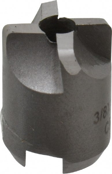 Made in USA - 4 Flutes, 3/8" Diam, 1/8" Pilot Hole Diam, High Speed Steel Reverse Counterbore - USA Tool & Supply