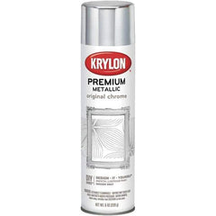 Krylon - Original Chrome, Gloss, Metallic Spray Paint - 8 oz Container - USA Tool & Supply