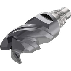 Corner Radius & Corner Chamfer End Mill Heads; Mill Diameter (mm): 20.00; Mill Diameter (Decimal Inch): 0.7874; Length of Cut (mm): 24.0000; Connection Type: E20; Overall Length (mm): 53.8000; Centercutting: Yes; Corner Radius (mm): 0.50; Minimum Helix An