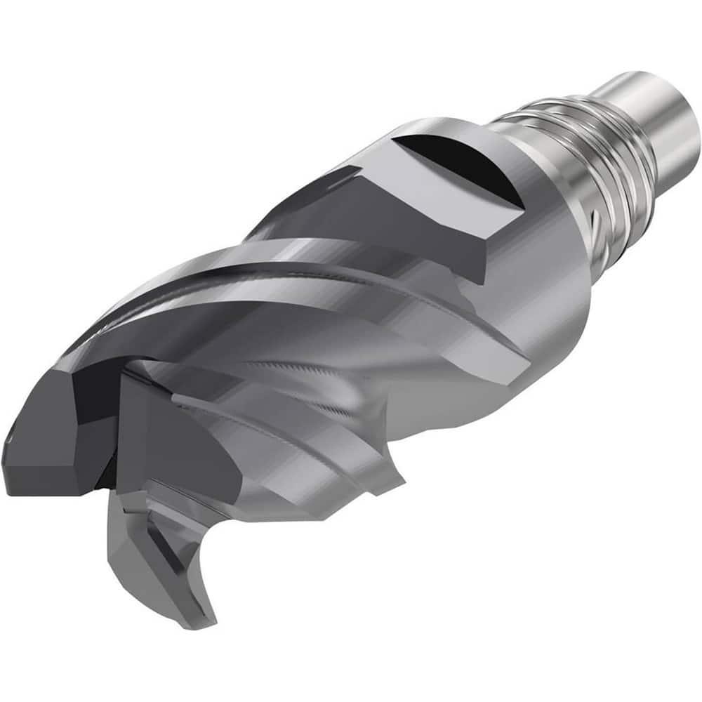 Corner Radius & Corner Chamfer End Mill Heads; Mill Diameter (Inch): 3/8; Mill Diameter (Decimal Inch): 0.3750; Connection Type: E10; Overall Length (Decimal Inch): 1.1575; Centercutting: Yes; Corner Radius (Decimal Inch): 0.0300; Minimum Helix Angle: 48;