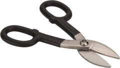 Value Collection - 1-3/4" Length of Cut, Straight Pattern Tinner's Snip - 7" OAL, Cushion Grip Handle, 26 AWG Steel Capacity - USA Tool & Supply