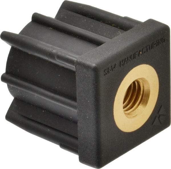 Gibraltar - 1-1/2" Tube, 1/2-13 Thread, 1,000 Lb Capacity, Square Tube End - 0.065" Tube Wall, 1-1/2" Square - USA Tool & Supply