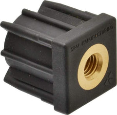 Gibraltar - 1-1/2" Tube, 1/2-13 Thread, 1,000 Lb Capacity, Square Tube End - 0.065" Tube Wall, 1-1/2" Square - USA Tool & Supply