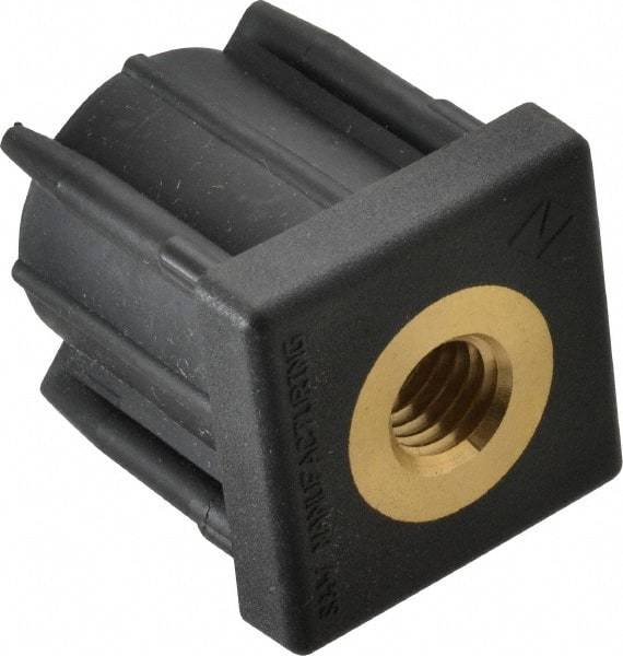 Gibraltar - 1-1/2" Tube, 1/2-13 Thread, 1,000 Lb Capacity, Square Tube End - 0.12" Tube Wall, 1-1/2" Square - USA Tool & Supply