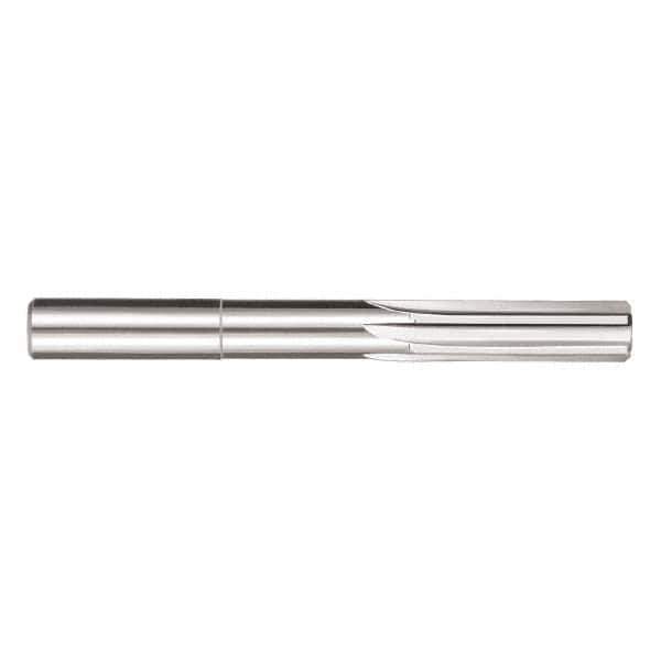 SGS - 13/32" Solid Carbide 6 Flute Chucking Reamer - Straight Flute, 13/32" Straight Shank, 4" OAL - USA Tool & Supply