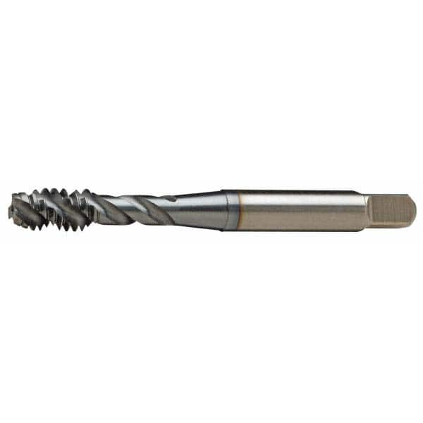 GTD - M6x1.00 Metric Coarse 3 Flute 6H Modified Bottoming Spiral Flute Tap - USA Tool & Supply