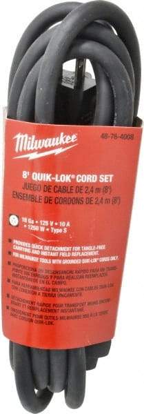 Milwaukee Tool - Power Drill Quik-Lok Cord Set - For All Magnum Drills - USA Tool & Supply