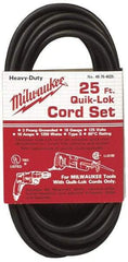 Milwaukee Tool - Power Drill Quik-Lok Cord Set - For All Magnum Drills - USA Tool & Supply