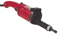 Milwaukee Tool - 1/4 Inch Collet, 14,500 RPM, Straight, Electric Die Grinder - 120 Volt, 11 Amp, 9 Ft. Long Cord - USA Tool & Supply