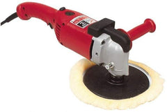 Milwaukee Tool - 7 to 9" Pad Diam, 1,750 RPM, Handheld Electric Polisher - 5/8-11" Spindle Thread, 11 Amps, 120 Volts - USA Tool & Supply