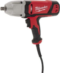 Milwaukee Tool - 1/2 Inch Drive, 300 Ft./Lbs. Torque, Pistol Grip Handle, 1,800 RPM, Impact Wrench - 7 Amps, 120 Volts - USA Tool & Supply