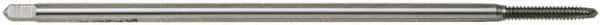 Hertel - 7/16-20 UNF 2 Flute H3 Bright Finish High Speed Steel Spiral Point Extension Tap - Plug Chamfer, 6" OAL, 3B Class of Fit - USA Tool & Supply