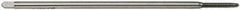 Hertel - 7/16-14 UNC 3 Flute H3 Bright Finish High Speed Steel Spiral Point Extension Tap - Plug Chamfer, 6" OAL, 3B Class of Fit - USA Tool & Supply