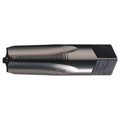 ‎1/8-27 NPTF 4 Flute HSS Medium Hook Taper Taper Pipe Tap- TiN - Exact Industrial Supply